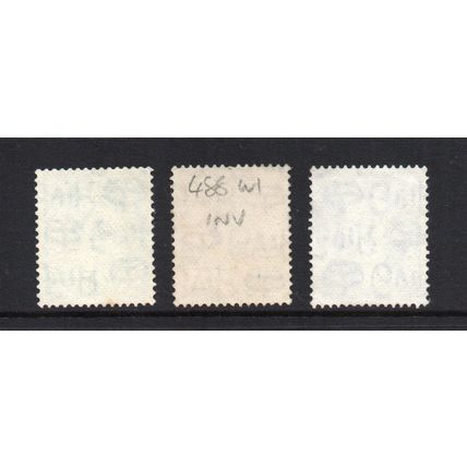 George VI - 1941-42 - Inverted Watermark Set (sg485wi-489wi) Used #2