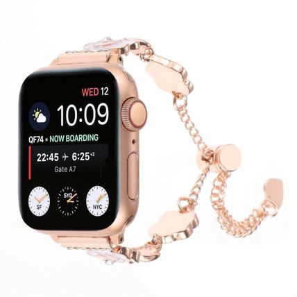 Camellia Metal Chain Bracelet Watch Band, For Apple Watch 42mm, For Apple Watch