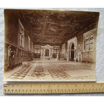 c1910 illustration No. 1365 Venezia. Interno principale della Scuola S Rocco