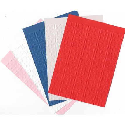 A6 Embossed Paper. 10 Sheets. Abstract. Cardmaking Scrapbooking Crafts