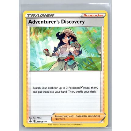 Pokemon Card SWSH08: Fusion Strike #224/264 Adventurer's Discovery