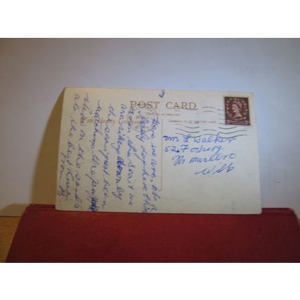 multiview, WEYMOUTH, DORSET used vintage postcard 1955 pm girl with beach ball =