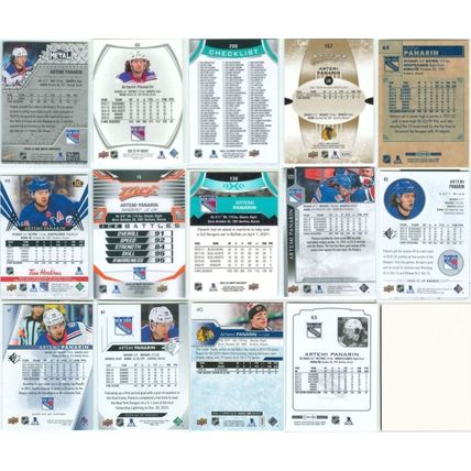 Artemi Panarin 15x card lot incl Retro, Blue
