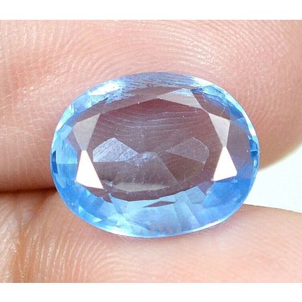 Natural Brazilian Blue Aquamarine 5.50 Ct Oval Cut Loose Gemstone