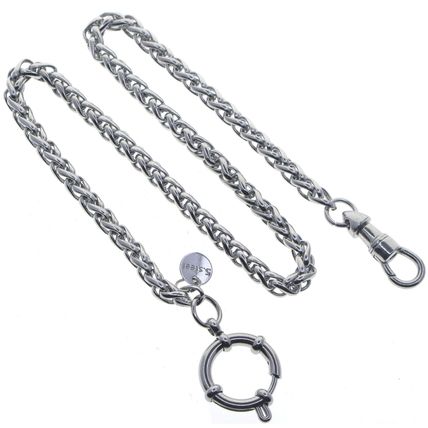 Stainless Steel Pocket Watch Chain Albert Chain Spiga Chain Swivel Clasp
