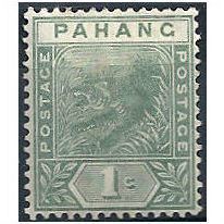 Pahang (Malaysia) 1891 SG11 1c Green Mounted Mint.