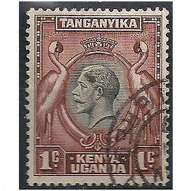 Kenya & Uganda 1935 SG110 1c Black & Red-Brown Very Fine Used . . .
