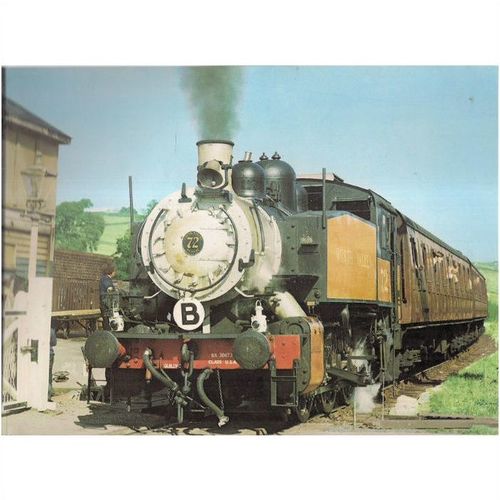 23x17cms coloured plate of USA 0-6-0 tank No72 Keighley and Oxenhope