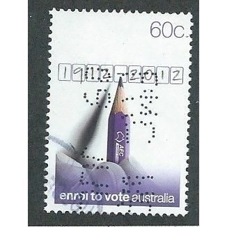 AUS 2012 60c 'COMPULSORY ENROLMENT' FINE USED (EBID37-792)