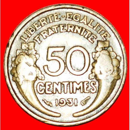 CORNUCOPIAS: FRANCE ★ 50 CENTIMES 1931! LOW START ★ NO RESERVE!
