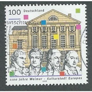 GER 1999 100pf 'WEIMAR, EUROPEAN CITY OF CULTURE' FINE USED (EBID 42-767)