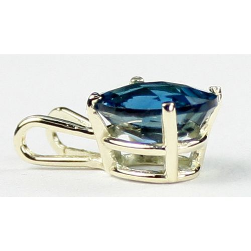 London Blue Topaz, 14KY Gold Pendant, P002