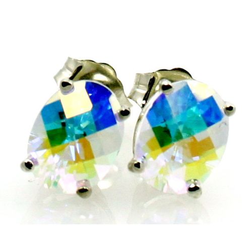 Mercury Mist Topaz, 925 Sterling Silver Post Earrings, SE002