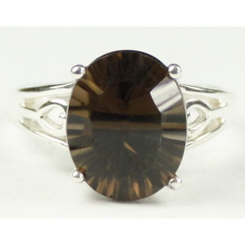 Smoky Quartz, 925 Sterling Silver Ring, SR139