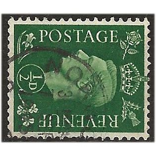 1937 SG462a 1/2d Green Wmk Sideways Fine Used . .. .