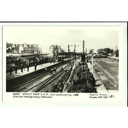 Railway GROVE PARK Postcard (Pamlin M3235)