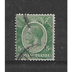 Kenya&Uganda.SG78 5c Green.Fine Used.Feb21a
