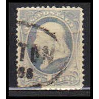 Used 206 1c Benjamin Franklin Fine RA0437