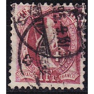 SCHWEIZ SWITZERLAND [1882] MiNr 0063 X C ( O/used ) [03]