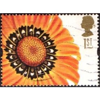 1997 Greetings, Flower Paintings, 1st Value. Gazania Splendens. Fine Used