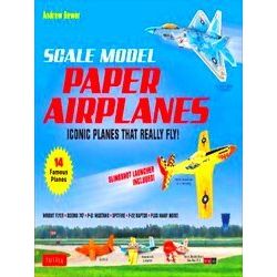 Scale Model Paper Airplanes Kit: Iconic Planes That Really Fly! Slingshot Launch