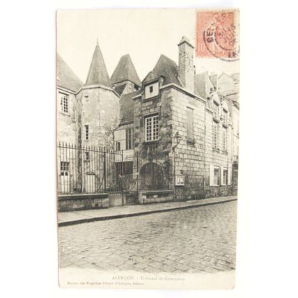 1906 postcard Alencon, Tribunal de Commerce