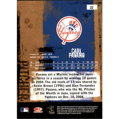 2005 Leather and Lumber Carl Pavano