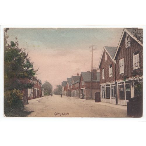 Crossway Road Grayshott Postcard 1913 Surrey
