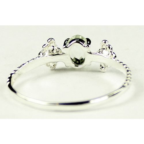 Green Amethyst (Prasiolite), 925 Sterling Silver Ring, SR192