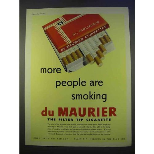 1955 Du Maurier Cigarettes Ad - More People