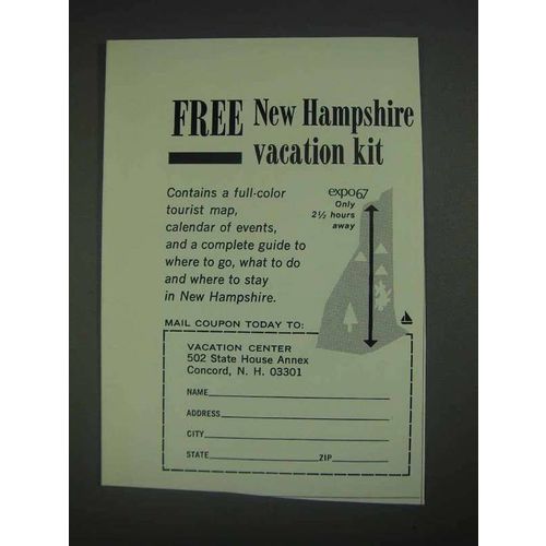 1967 New Hampshire Tourism Ad