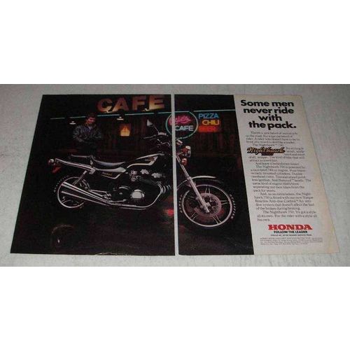 1982 Honda Nighthawk 750 Motorcycle Ad - The Pack