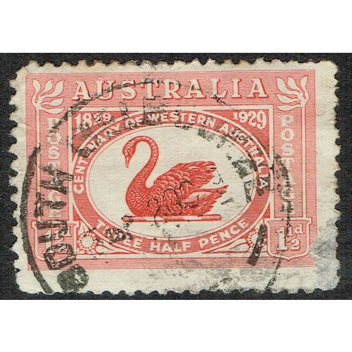 Australia 1929 Centenary of Western Australia 1 ½d Dull Scarlet SG116 GU