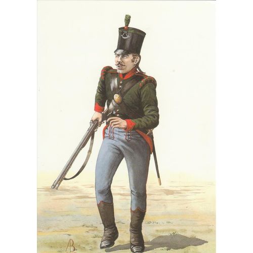 Rifleman 5th Btn The 60th Royal American Regiment Of foot 1797 Military Uniforms