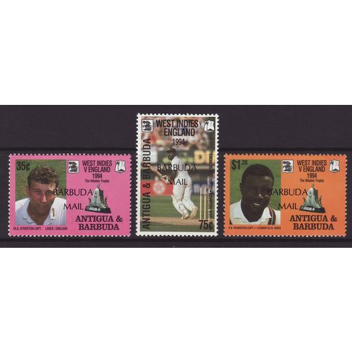 Barbuda 1995 SG 1625-7 UMM - Cricket (C-828)