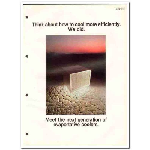 MCGRAW-EDISON COMPANY 1982 MasterCool evaporative vintage catalog