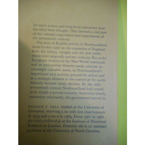 English Enterprise in Newfoundland 1577-1660