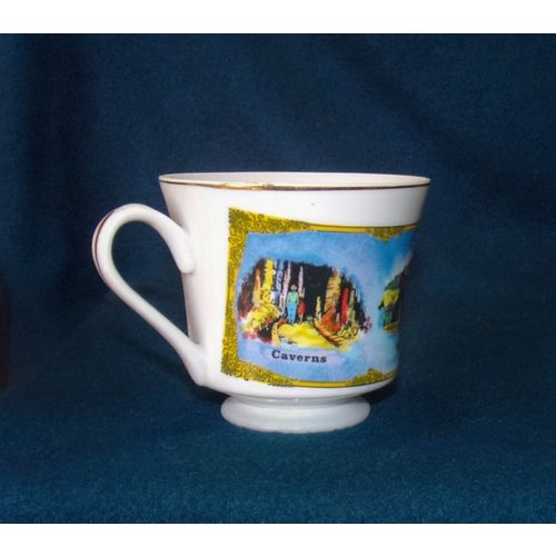 The Ozarks Missouri & Arkansas Souvenir 3" cup teacup fish caverns old mill nice