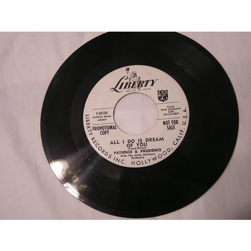 Patience and Prudence Promo 45-ALL I DO IS DREAM OF YOU/YOUR CARELESS LOVE