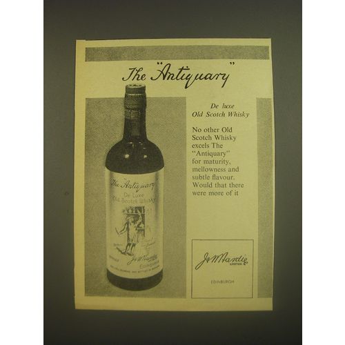 1962 The Antiquary De Luxe Old Scotch Whisky Advertisement