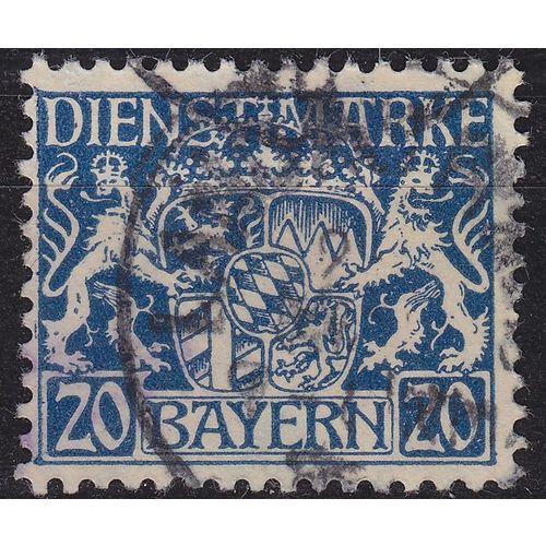 GERMANY Bayern Bavaria [Dienst] MiNr 0028 y ( O/used )