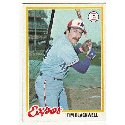 1978 Topps baseball card 449 Tim Blackwell - Expos