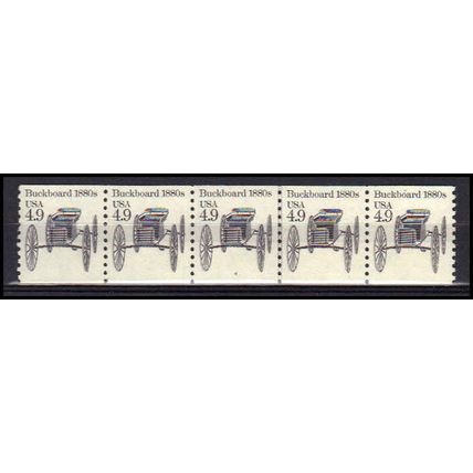 2124 4.9c Buckboard Very Fine MNH Dry Gum PNC 4/5 X0278
