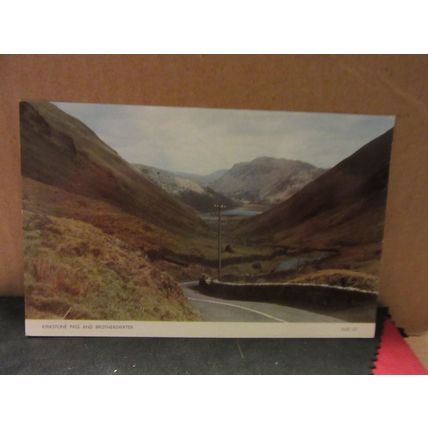 KIRKSTONE PASS and BROTHERSWATER, Westmorland unused postcard dated 1961 =