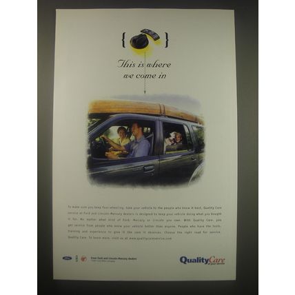1997 Ford Quality Care Ad - This is where we come in