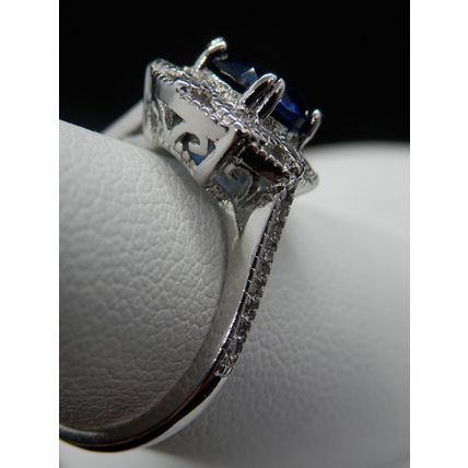 Ring Birthstone Blue Sapphire 925 Sterling #73 USA Seller