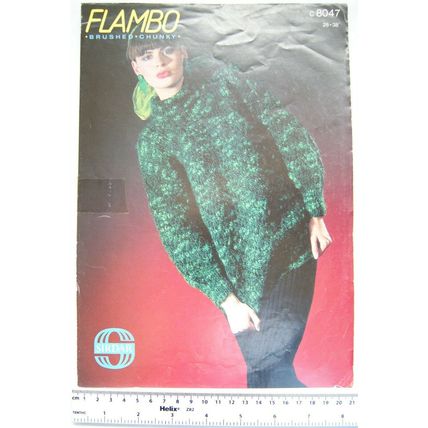 Vintage: Sirdar 8047 sweater, brushed chunky
