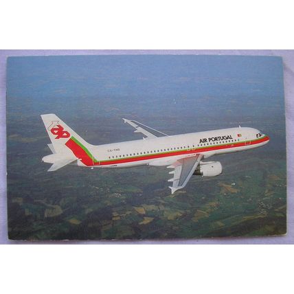 postcard of A320-200 Air Portugal