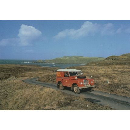 Royal Mail Van Travelling To Bettyhill Post Office Scotland Postcard