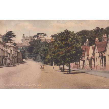 Children Playing At Castle Street Farnham Surrey Old Postcard